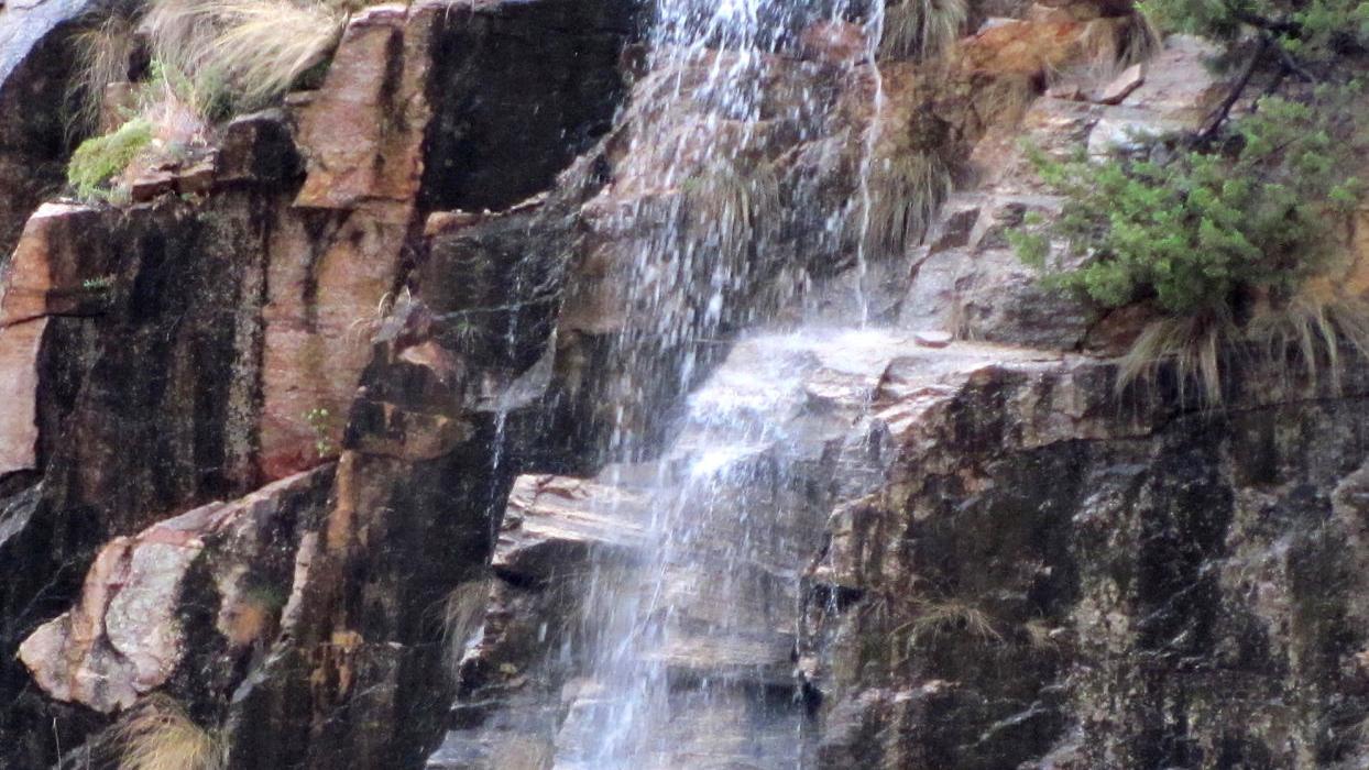 Monsoon rains create 'pop-up' waterfalls in the Catalina Mountains
